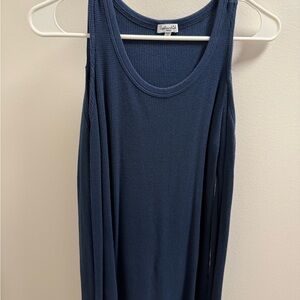 Splendid Navy Ribbed Long Sleeve